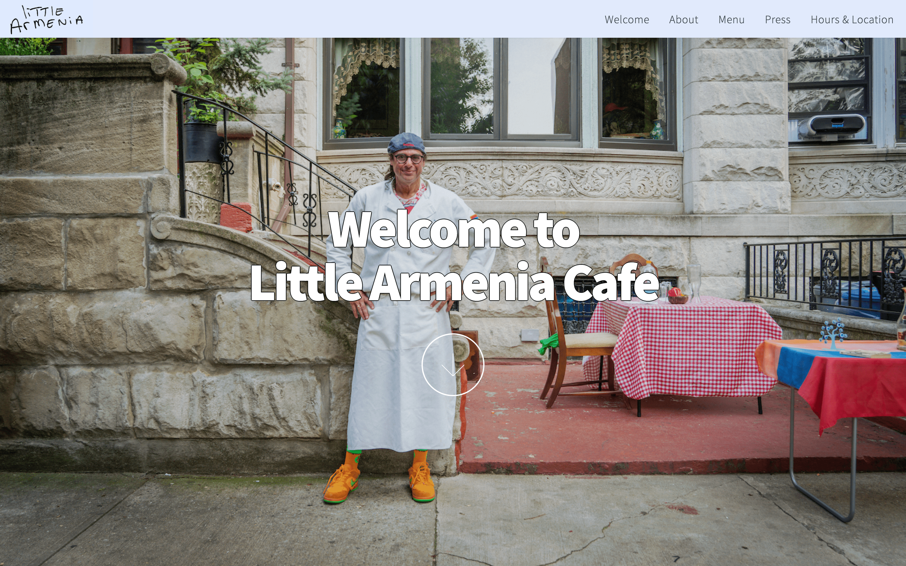 Little Armenia Cafe Homepage